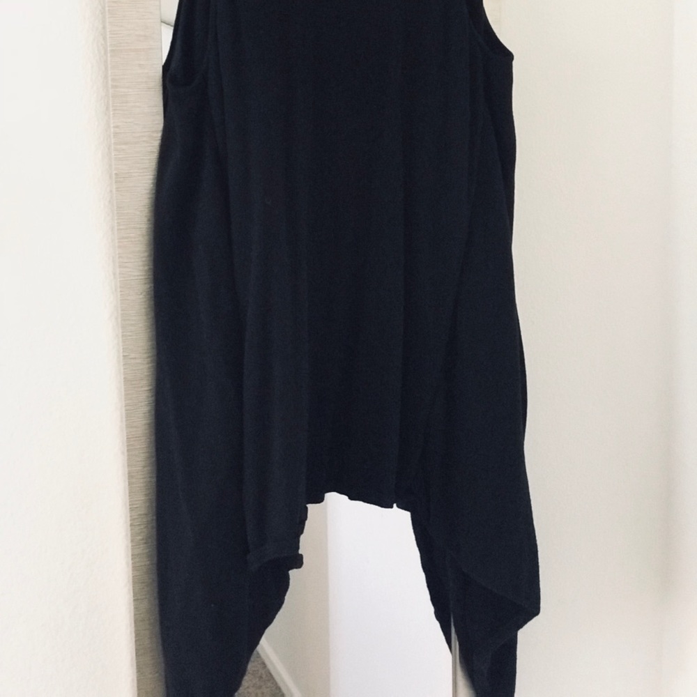 Black vest cover up